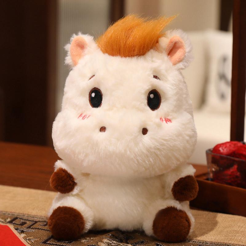 Zodiac Year Of The Horse Plush Toy With Pp Cotton Filling For New Year Celebration Gifts Style A,22cm