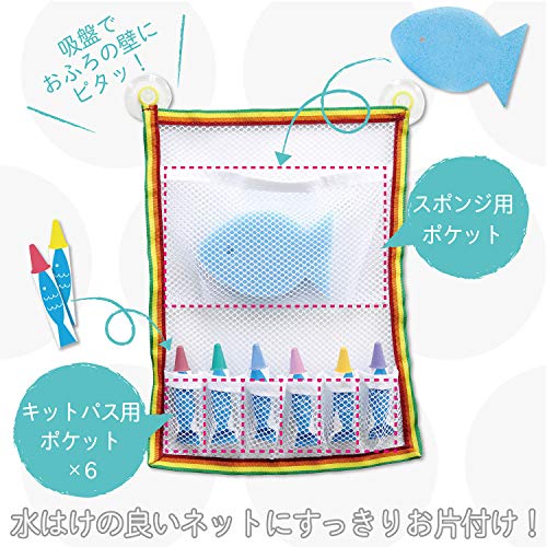 Nippon Rikagaku Ofuro De Kitpas Net & Sheet Set Blue & Blackboard OFB-BUG