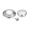 Uxcell Universal Pot Lid Knobs, Stainless Steel Replacement Knobs, 51x28mm, Glass and Stainless Steel, Pack of 4