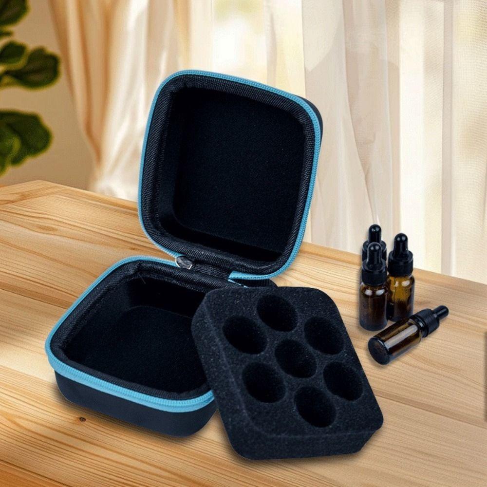 Twarda walizka 7 butelek Etui do przechowywania EVA Uchwyt na rolki Buteleczki Olejki Eteryczne Przenośne Etui Podróżne