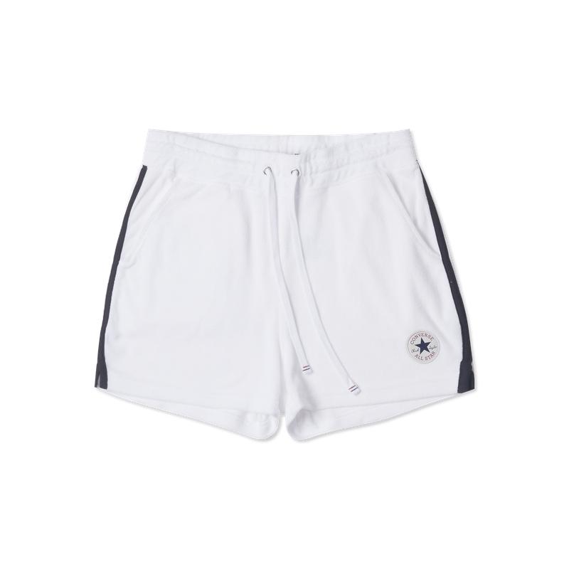 

New Converse Casual Shorts Women s White 10026390-A02 XL