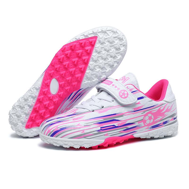 New Velcro children's football shoes boys and teenagers students TF broken nails AG long nails competition training shoes