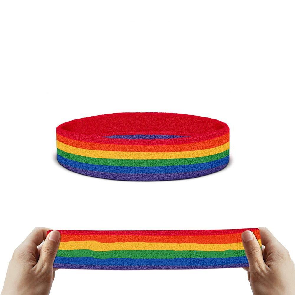 Polyester Athletic Sweat Bands Colorful Fitness Wrist Brace  Sports Accessories