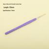 Candy-colored Crochet Hook with Gold-Plated Head - Soft Handle for DIY Sweaters, Shoes, and Hats