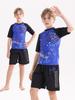 2025 Boys' Two-Piece Sun Protection Swim Set: Swimsuit & Trunks for Children and Teens