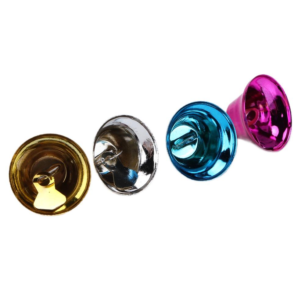 20pcs Metal Construction Bird Bells Iron Material Craft Bells Colourful Chew Toy Bells For Parrots