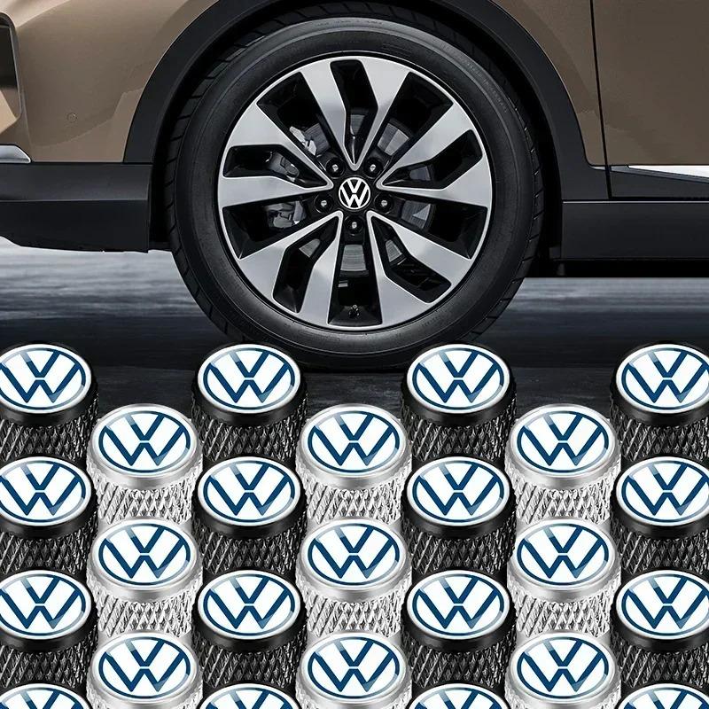 4 Pezzi Tappi Valvole Pneumatici Ruote Auto VW Per Volkswagen VW Golf 4 5 6 7 Jetta Polo Caddy GTI Bora MK7 Beetle Passat b6 EN1