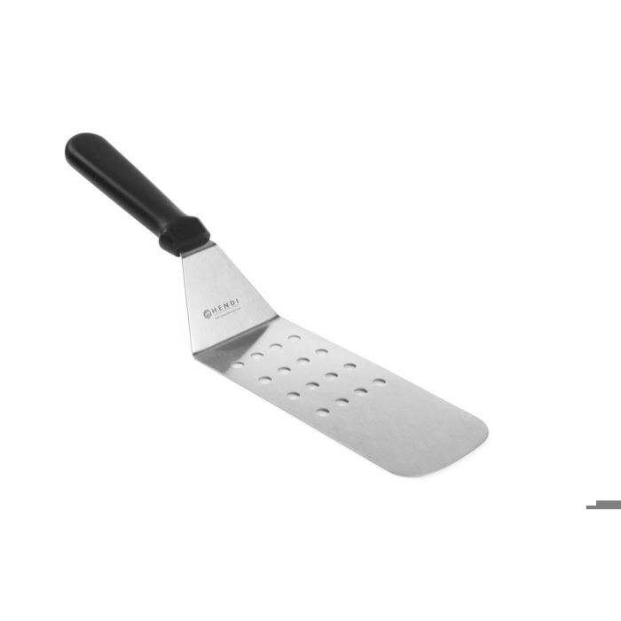 Spatule flexible perforée Noir 375x75 mm - Hendi