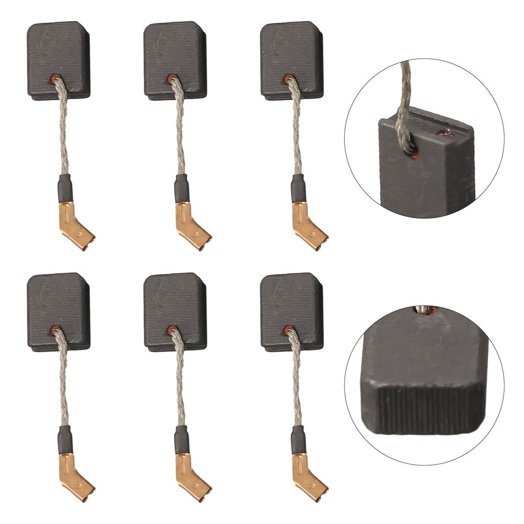 Replacement Set 6PCS Carbon Brushes for N421362/DWE4217/DWE4238 Angle Grinder to Maintain Efficient Motor Performance