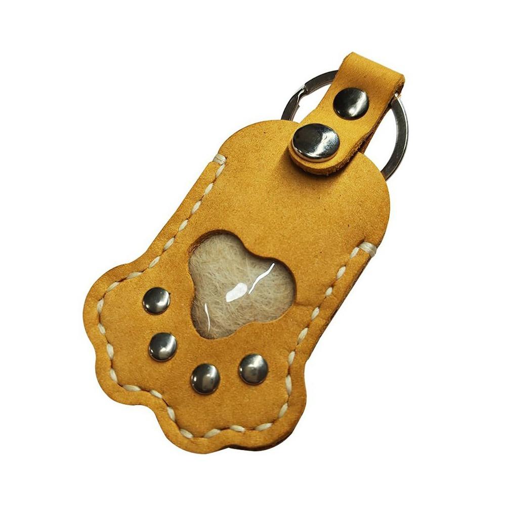 PU Leather Dog Hair Storage Pendant Cat Dog Fur Container Pendant  Jewelry Accessories