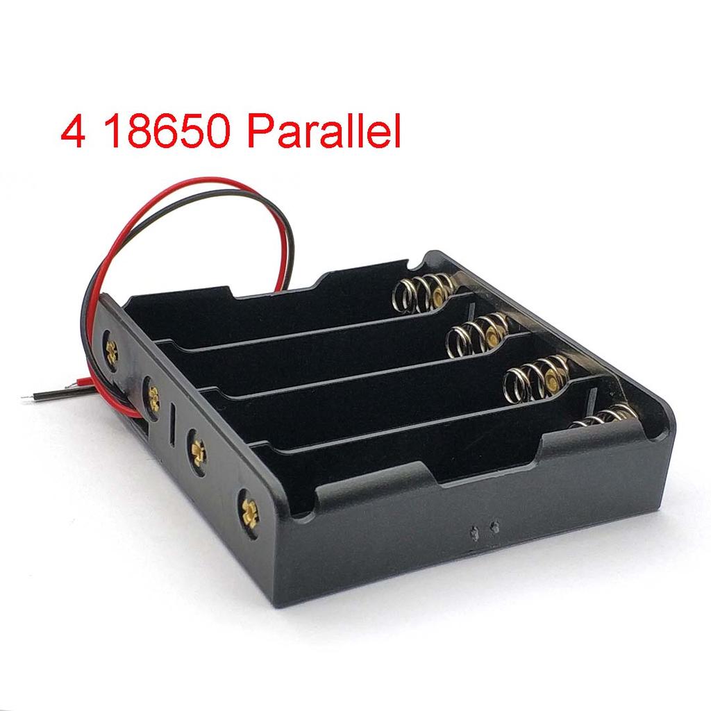 18650 Power Bank Cases 4 18650 Battery Holder Storage Box Case 18650 Paralle / Series Connection Battery Box