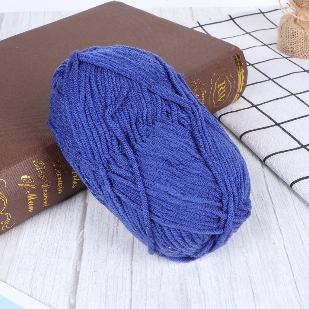 Milk Cotton Yarn 50g Super Soft Skin Care Cashmere Warm Crochet Knitting Accessories Blueviolet Milk Cotton Yarn