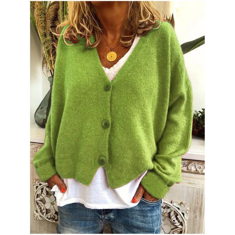 Autumn and Winter Casual Loose Knitted Cardigan Women's Sweaters