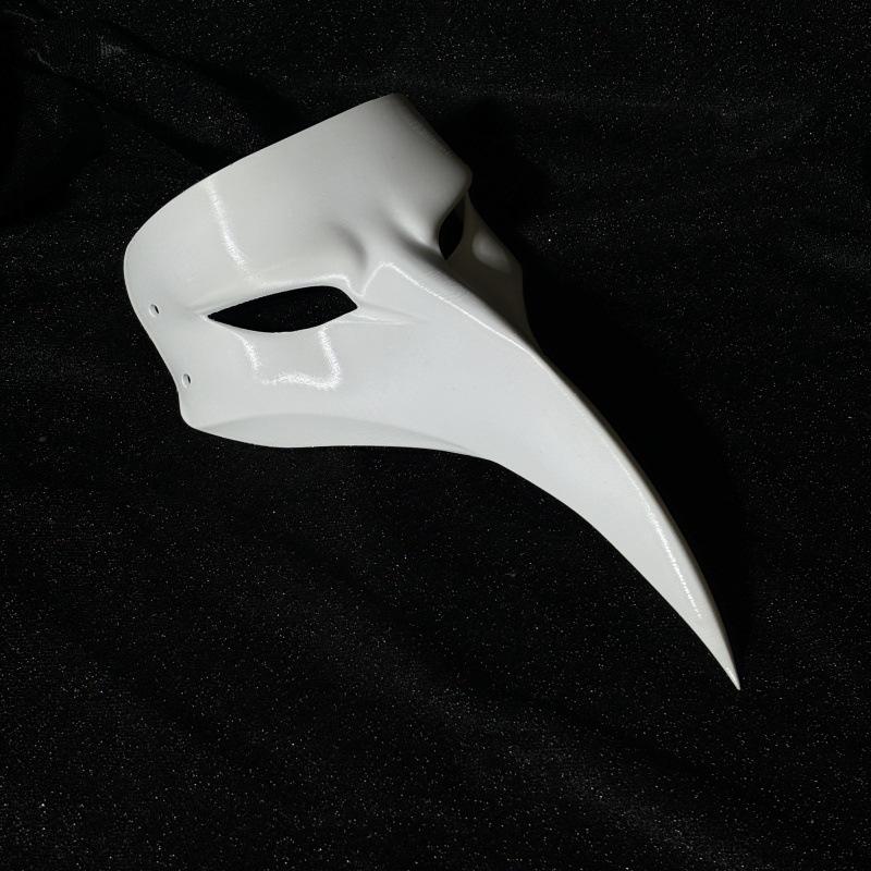 Archi Handwork SCP Foundation SCP-049-J The Plague Fellow Mask Doctor Schnabel Facepiece Masquerade Halloween Cosplay One size белый