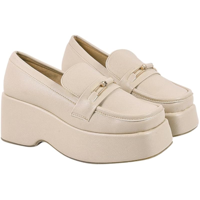 Shoetopia Stylish Solid Buckle Detailed Beige Pumps For Women & Girls /Eu38