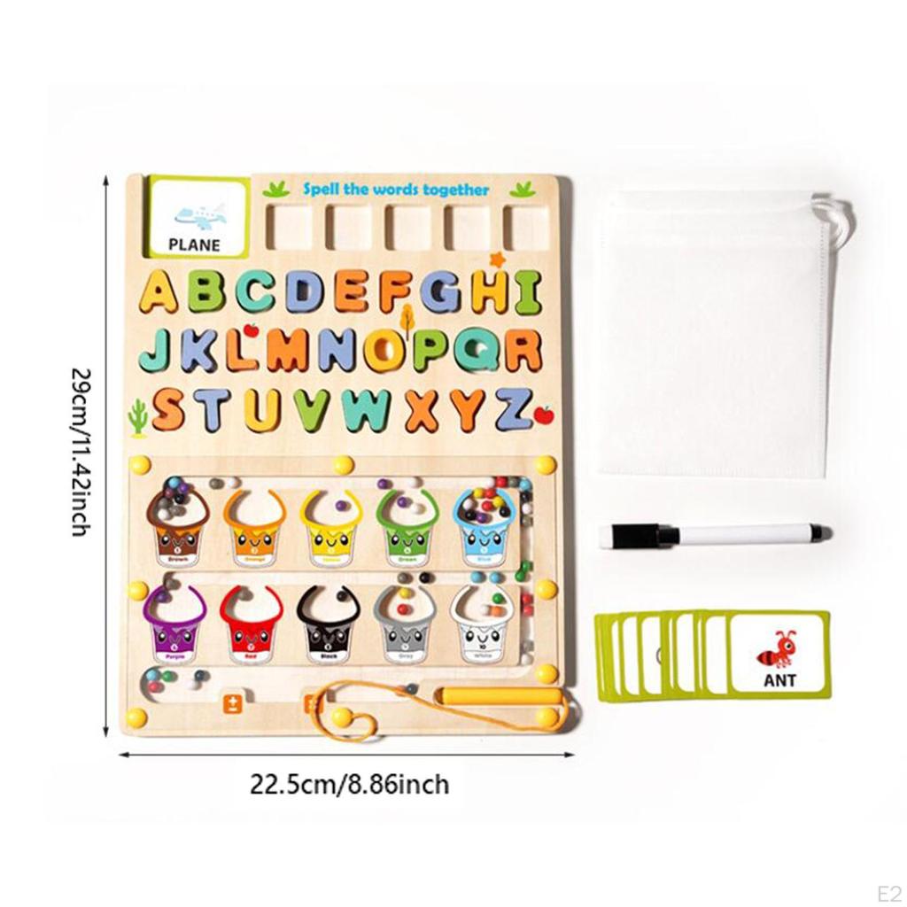 Color and Letter Maze Kids Cognitive Training Toy for Children Birthday Gift