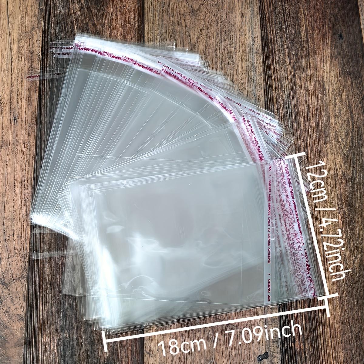 

100 шт. самозапечатывающихся целлофановых пакетов, многоразовые целлофановые пакеты для упаковки одежды, товаров общего назначения, ювелирных изделий и многого другого в нескольких упаковках 12cm*18cm/4.72inch*7.09inch