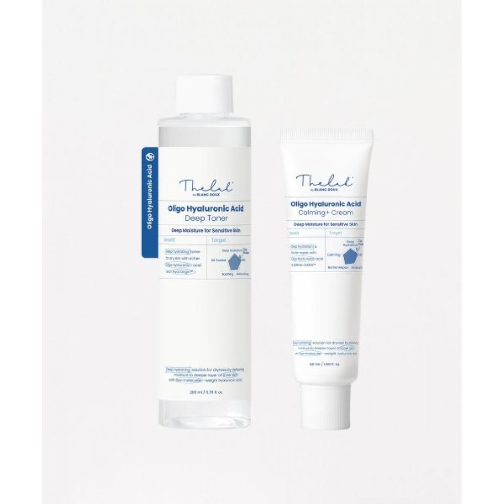 

The Lab By Blanc Doux [moisture Charging Set] Low Molecule Hyaluronic Acid Deep Toner 200ml + Calming Cream 50ml NONE