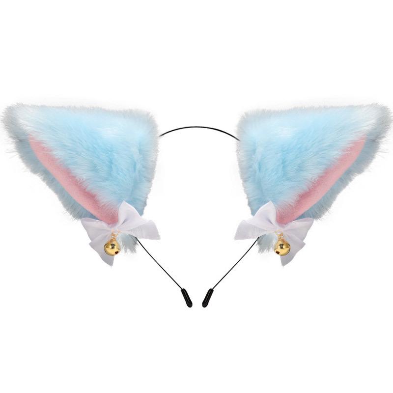 Cat Ears Bell Headband - Cosplay Catwoman Hair Accessory for Christmas & Halloween