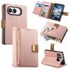 Simple Zipper Flip Multi Card Slots Wallet Leather Phone Case for IPhone Ultra 18 Fold Wide Shockproof Stand Skin Feel Cover