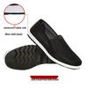 Men's Black Old Beijing Cloth Shoes - Slip-On, Mesh, Casual, Versatile, Tendon Sole