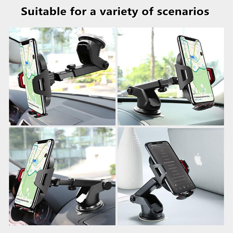 2026 Sucker Car Phone Holder Mount Stand GPS Telefon Mobile Cell Support for IPhone 13 12 11 Pro Max X 7 8 Xiaomi Huawei Samsung