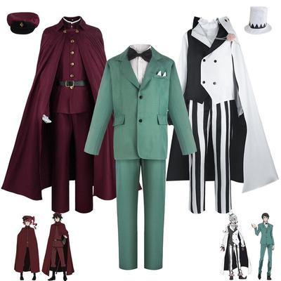 Bungo Stray Dogs Season 4 Cosplay Costume, Iwaya Tetsuo Men's Style, Obara Ei Women's Style, Bungo Stray Dogs Cosplay Outfit