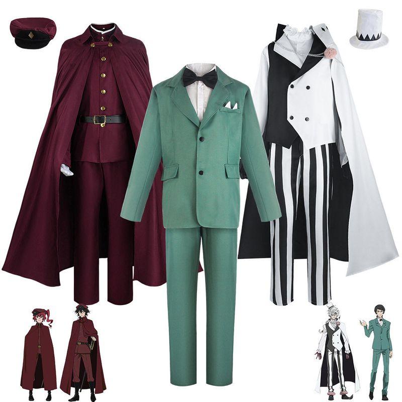 Bungo Stray Dogs Season 4 Cosplay Costume, Iwaya Tetsuo Men's Style, Obara Ei Women's Style, Bungo Stray Dogs Cosplay Outfit