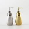 Silver plated ceramic dispensing bottle shampoo hand sanitizer shower gel replacement bottle soap dispenser dispenser