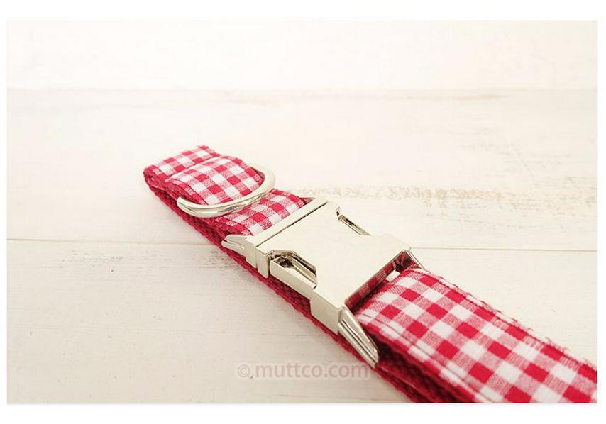 Plaid Bow Tie Dog Collar & Leash Set (UDC-047) by MUTTCO