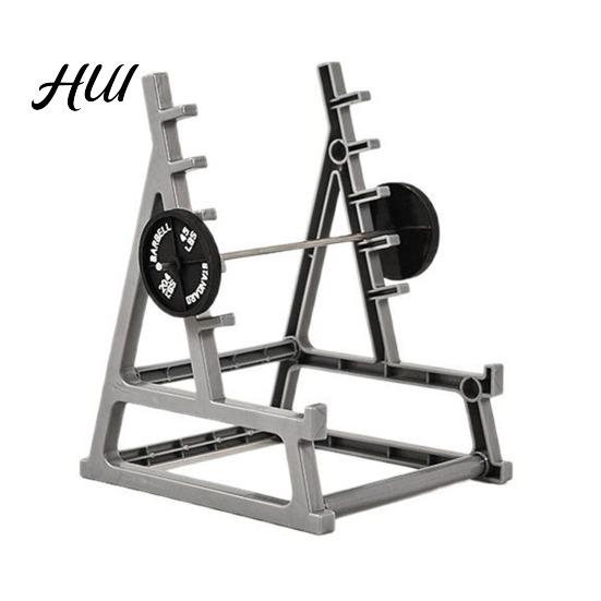 Barbell Pen Holder Rack Small Squat Organizer with Decorative Stationery Mini Desk Ornament for Office Decor Modern A
