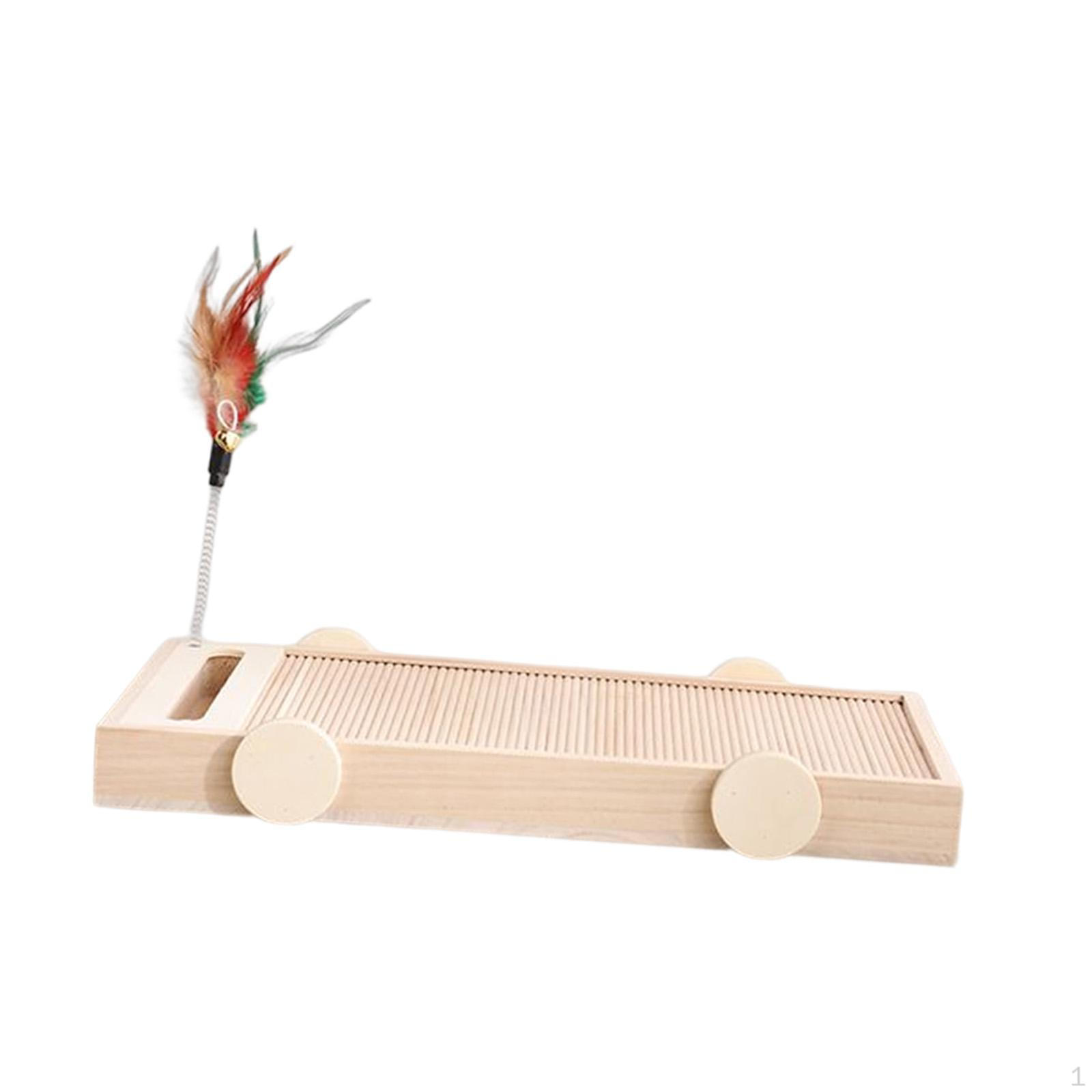 Когтеточка Когтеточка Игрушка Мяч Дорожка Деревянная Перо Дразнилка Кошки Когтеточка Котёнок 40cmx20cm