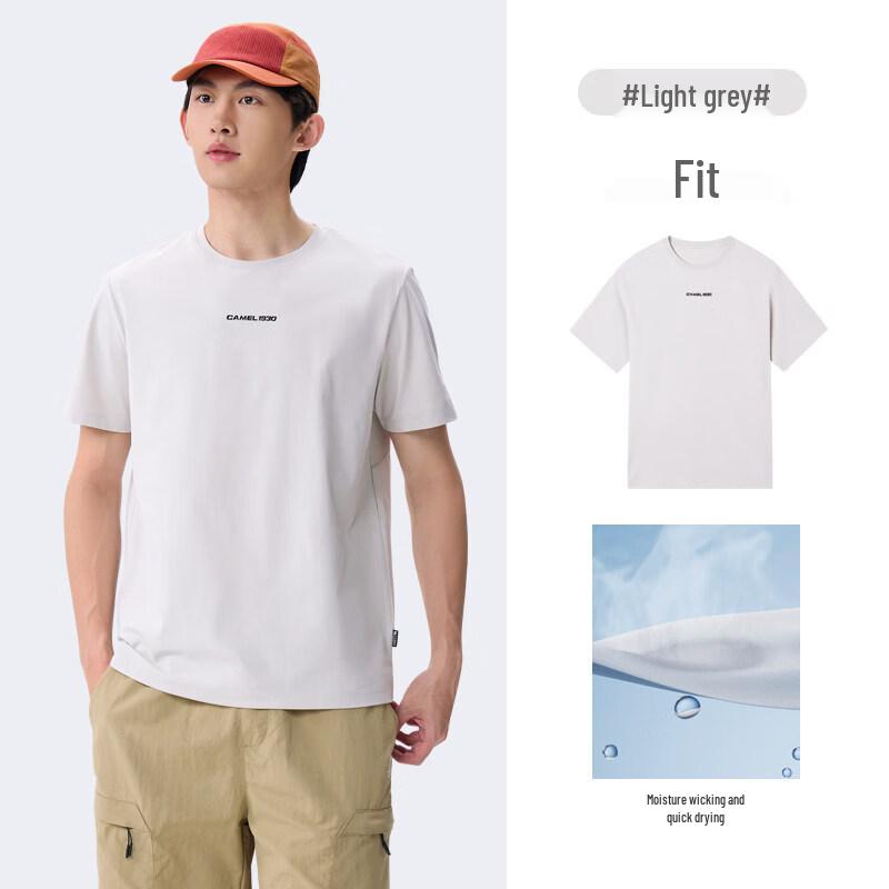 Camel Unisex Crew Neck Short Sleeve T-Shirt
