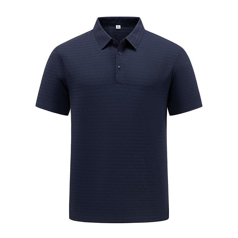 Seamless Ice Silk POLO Shirt For Men With Lapel Short Sleeves For Men With Breathable Ice Feel Polo