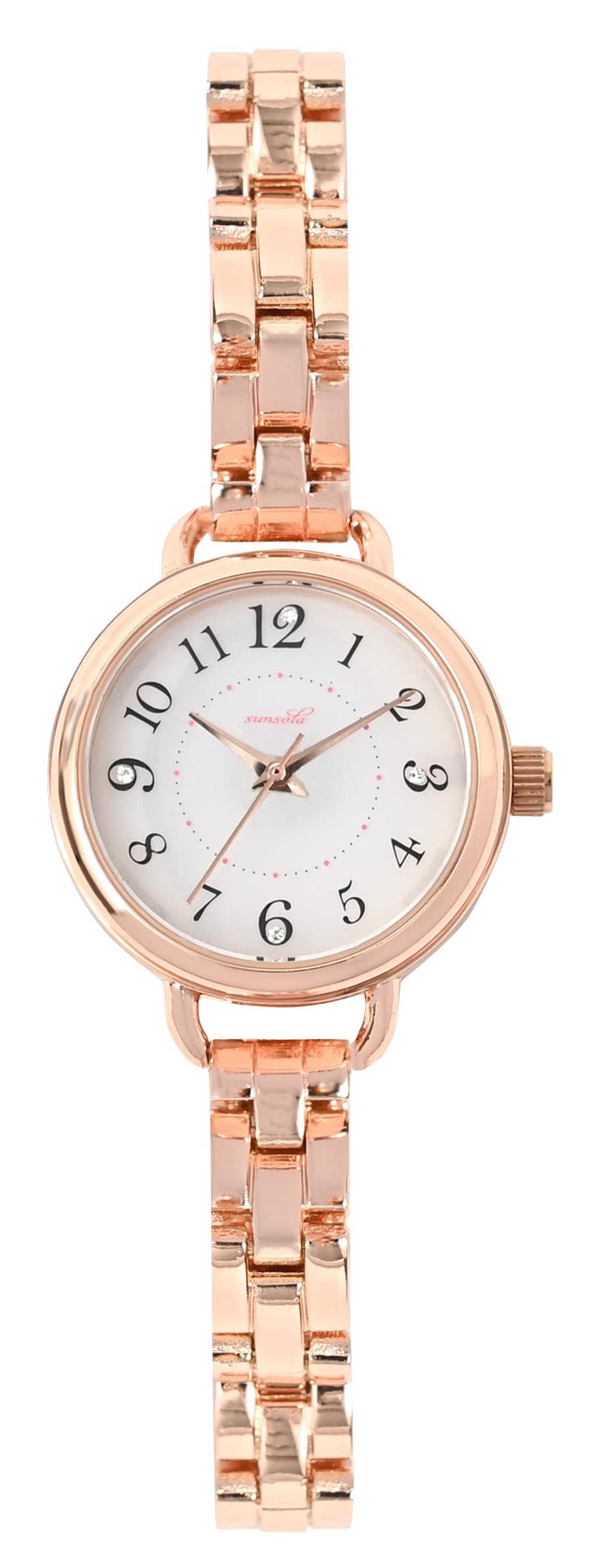 Fieldwork Analog Simple and Metal SO Pink Gold Women s Solar-Powered Watch, Easy-to-Read, Band, Watto, (PG) FSC172-3