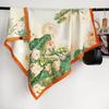 Women S Printed Square Scarf For Sun Protection And Daily Wear