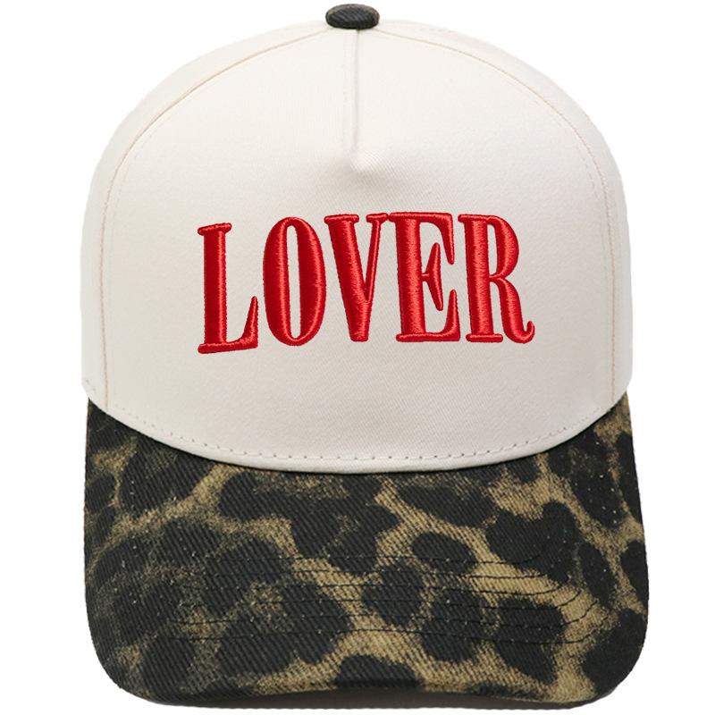 LOVER three-dimensional embroidery color matching truck driver hat European and American men and women couples casual sunshade baseball cap