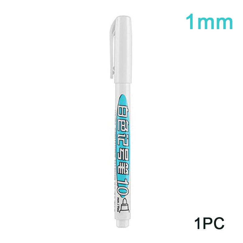 

1/3 шт 1 мм белая ручка-маркер с глубоким отверстием набор ручек водонепроницаемые масляные ручки 1PC