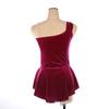 Girls Figure Skating Dress Performance Costume Competition Grading Velvet With Rhinestone Embellishment 20 Colors Available
