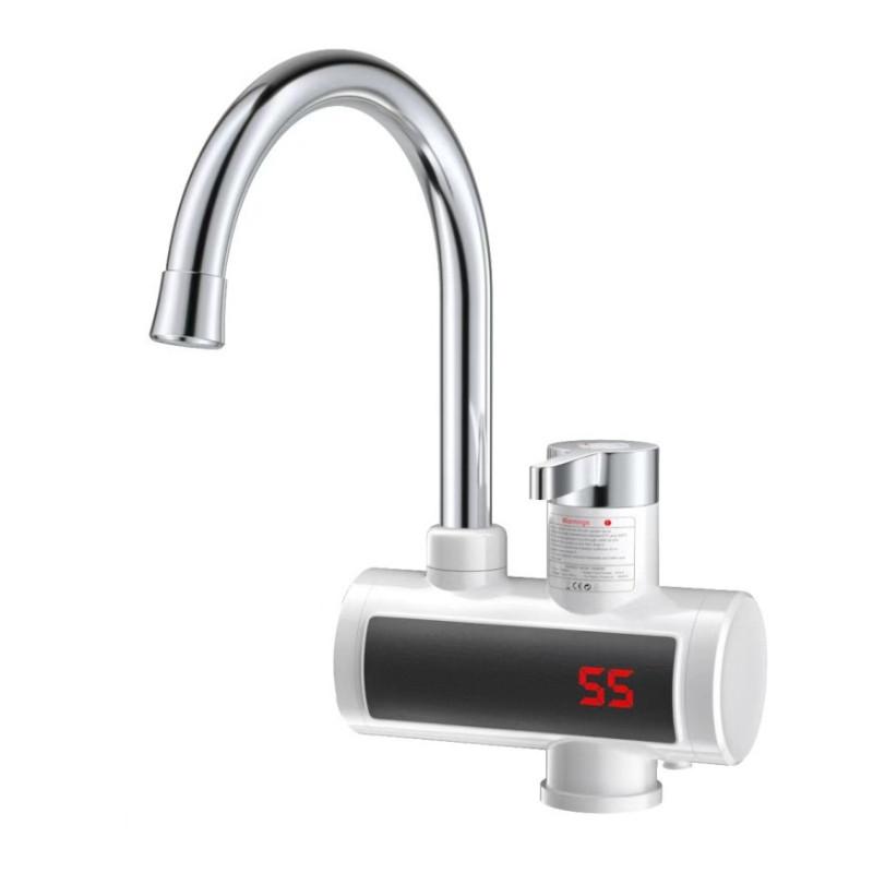 Digital Display Hot & Cold Dual-use Faucet Electric Heating Water Faucet & Shower Home Intelligent Instant Hot Water Faucet