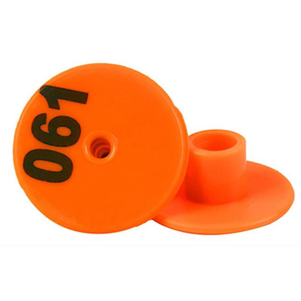 100Pcs Thicken Ear Tag with Number Signage Label Marker Plate for Cow Pig Goat Sheep