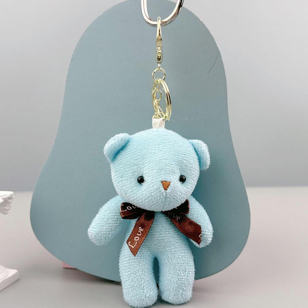 Portachiavi Ciondolo Tuta Peluche Orsacchiotto - Piccolo Giocattolo Regalo