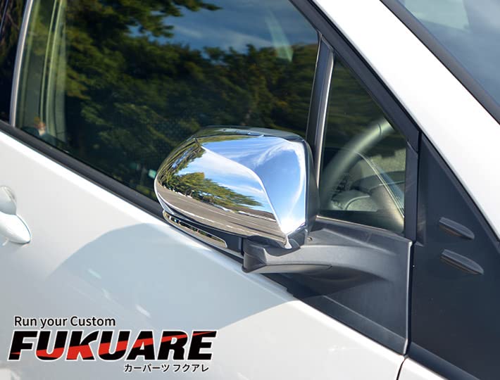 FUKUARE Door Mirror and Side Mirror Covers for Prius 50 Prius Camry 70 CHR ZYX10 and Camry 10th Generation XV70 Series (Chrome Finish) Series, PHV,