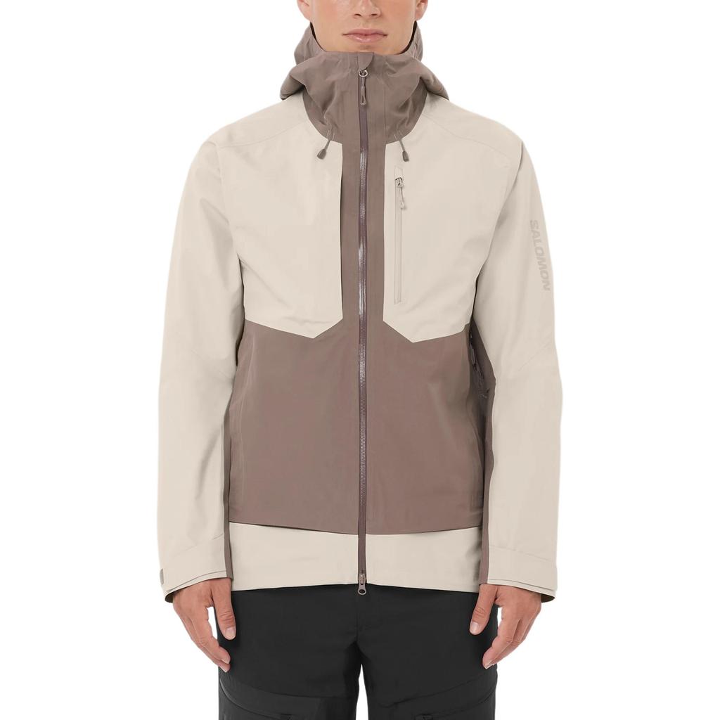 SALOMON Outline 3L Gore-Tex Waterproof Breathable Color Block Hooded Insulated Jacket Men Jackets C27532