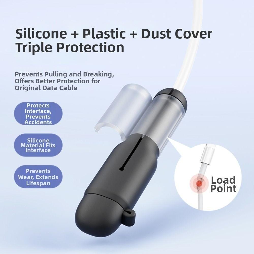 Anti-tear Data Cable Protective Cover Silicone Cord Saver  Data Line Accessories