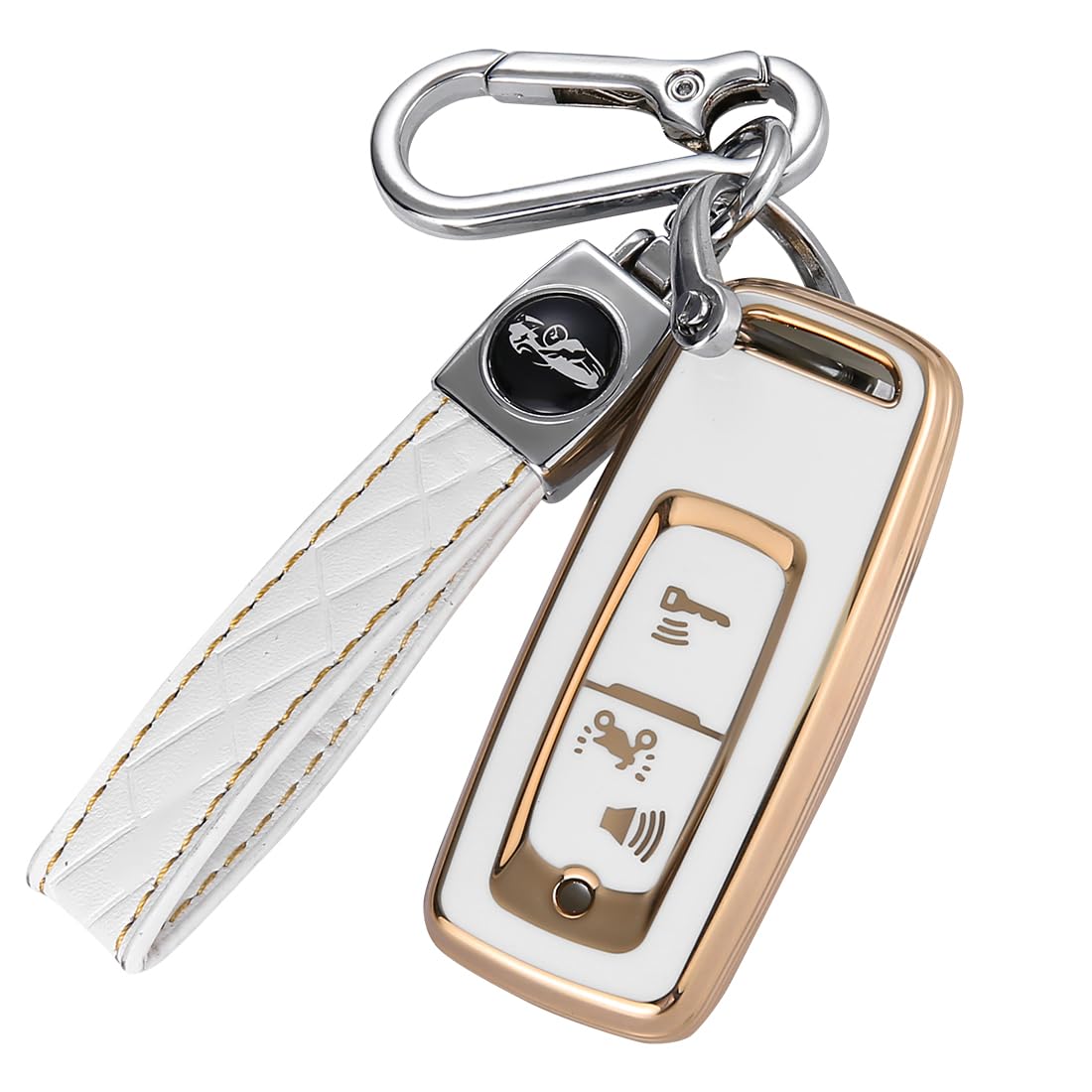 

Умный чехол для ключа из ТПУ для Honda, держатель для ключа для модели 2021 PCX125 PCX160 DIO110 для запчастей для мотоциклов Honda [Kinotaka] Мотоциклы, (JK05), (КФ47), белый