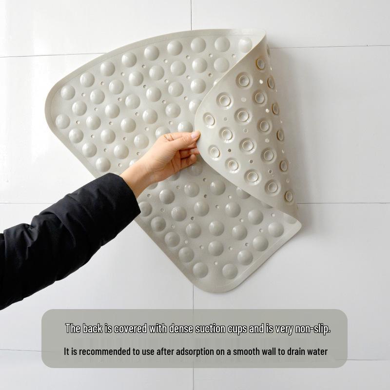 Triangular Non-Slip Bathroom Mat: Comfortable Diamond Design for Shower and Toilet