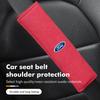 Soft Car Safety Belt Shoulder Cover Fatigue Relief Comfort Cushion For Ford Mk2 Mk3 Ranger Mondeo Mk4 S-MAX Kuga Mustang Fusion