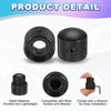 uxcell Dual Concentric Stack Control Knobs Universal Metal Volume Tone Audio Control Knobs with Wrench for Electric Guitar Black 2-Pack 1/4" Bass,