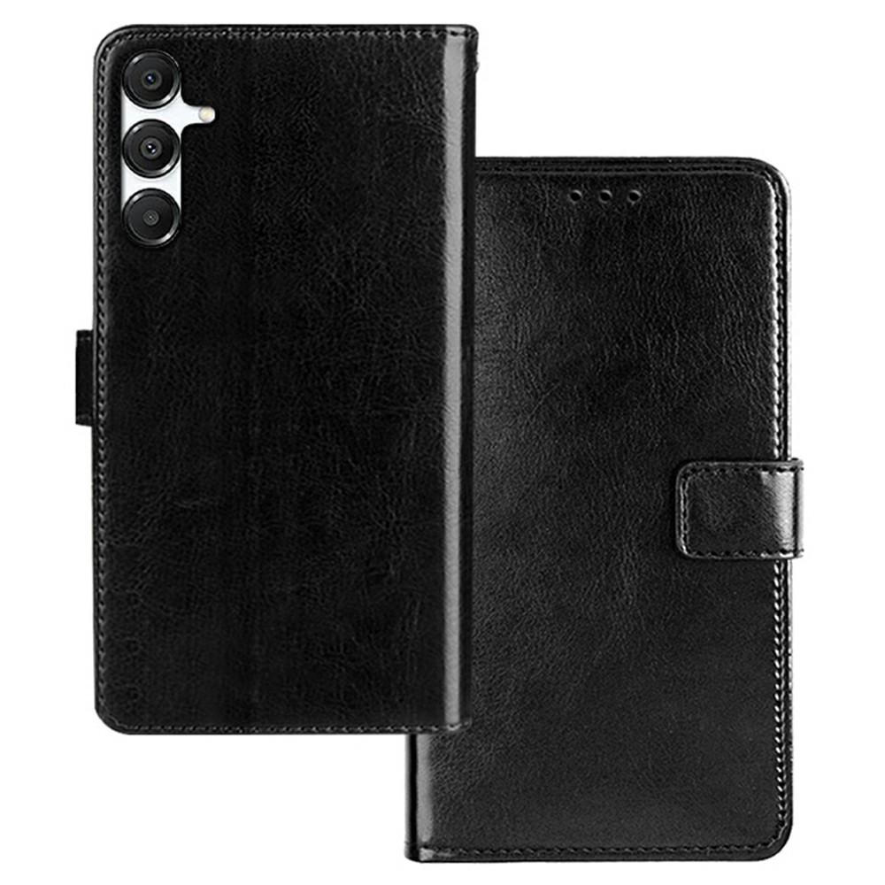 IDEWEI For Samsung Galaxy S26+ Case Wallet Leather Phone Cover Crazy Horse Texture